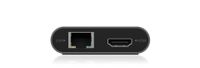 ICY BOX IB-DK4050-CPD Bedraad USB 3.2 Gen 1 (3.1 Gen 1) Type-C Antraciet - thumbnail