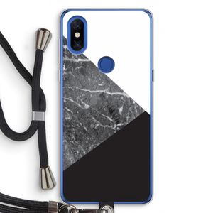 Combinatie marmer: Xiaomi Mi Mix 3 Transparant Hoesje met koord