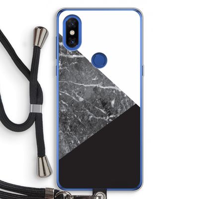 Combinatie marmer: Xiaomi Mi Mix 3 Transparant Hoesje met koord