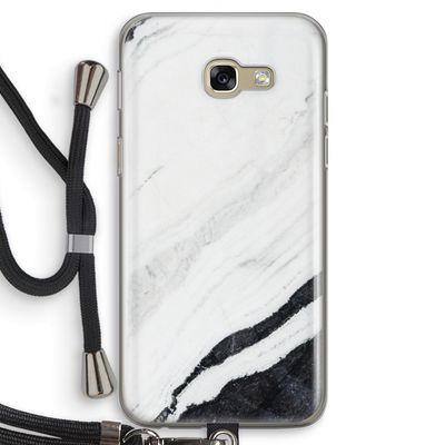 Elegante marmer: Samsung Galaxy A5 (2017) Transparant Hoesje met koord
