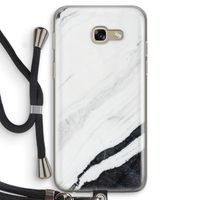 Elegante marmer: Samsung Galaxy A5 (2017) Transparant Hoesje met koord