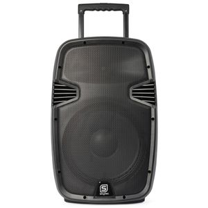 Vonyx SPJ-PA912 500W mobiele accu-speaker met twee draadloze microfoons