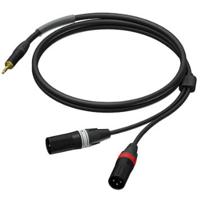 Procab PRA712/3 Prime verloopkabel 3m 1x minijack - 2x XLR-M