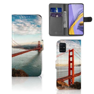 Samsung Galaxy A51 | Flip Cover | Golden Gate Bridge