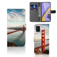 Samsung Galaxy A51 | Flip Cover | Golden Gate Bridge