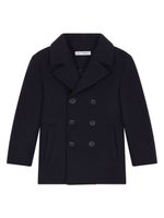 Dolce & Gabbana Kids manteau à boutonnière croisée - Bleu