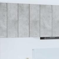 Hangkast Riga 2 pcs Beton Grijs en Wit 30 x 31 x 80 cm