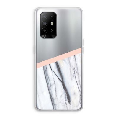 A touch of peach: Oppo A94 5G Transparant Hoesje