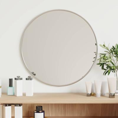 VidaXL Wandspiegel rond ø40 cm zilverkleurig