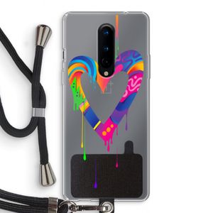 Melts My Heart: OnePlus 8 Transparant Hoesje met koord