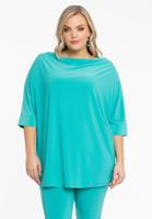 Yoek Shirt kimono mouw | Turquoise | Maat 54/56