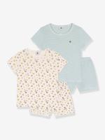 Set van 2 pyjama's van bedrukte katoen PETIT BATEAU wit