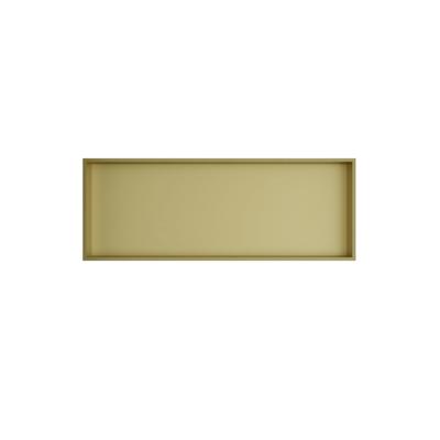 Hotbath &MORE Inbouwbox of inbouwnis - 30x80x10 - Geborsteld messing PVD BOX080BBP