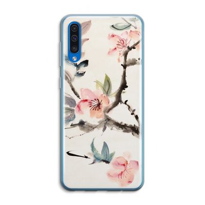 Japanse bloemen: Samsung Galaxy A50 Transparant Hoesje