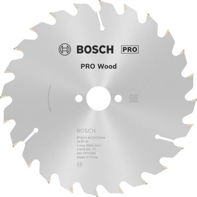 Bosch Accessoires Cirkelzaagblad Optiline Wood 160 x 20/16 x 1,8 mm, 24 1st - 2608641171