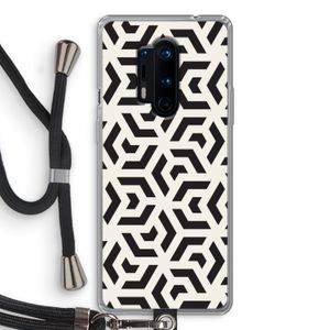 Crazy pattern: OnePlus 8 Pro Transparant Hoesje met koord