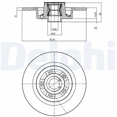 Remschijf BG9026RS