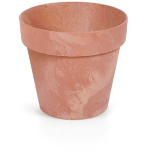 Bloempot/plantenpot - betonlook - terracotta - kunststof - Dia 20 cm