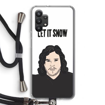 Let It Snow: Samsung Galaxy A32 5G Transparant Hoesje met koord