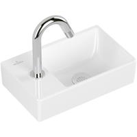 Villeroy & Boch Avento fonteinset - 36x22x11cm - kraangat links - chromen fonteinkraan - glans wit 4300s301