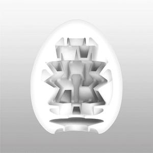 Tenga Egg Boxy Eivormige masturbator Thermoplastische elastomeer (TPE)