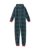 HEMA War Child onesie voor volwassenen ruiten donkerblauw (donkerblauw)
