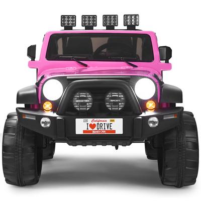 2-Zits Batterij-Aangedreven Elektrisch Voertuig Kindervoertuig 123 x 80 x 80 cm Roze