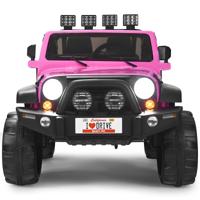 2-Zits Batterij-Aangedreven Elektrisch Voertuig Kindervoertuig 123 x 80 x 80 cm Roze
