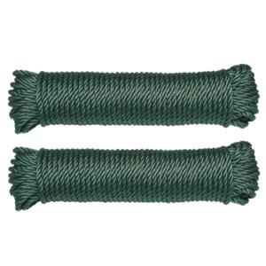 AMIG paracord touw - 2x - 20 meter - D5mm - 110kg - polypropyleen - groen