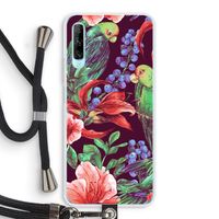 Papegaaien: Huawei P Smart Pro Transparant Hoesje met koord