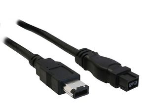 InLine 36903 firewire-kabel 3 m Zwart