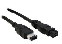 InLine 36903 firewire-kabel 3 m Zwart - thumbnail