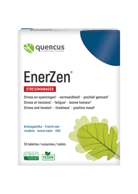 Quercus Stress,Slaap,Humeur & Concentratie EnerZen 30Tabletten