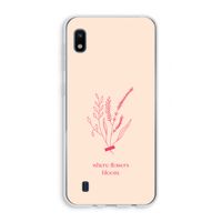 Where flowers bloom: Samsung Galaxy A10 Transparant Hoesje