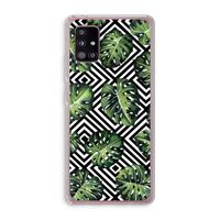 Geometrische jungle: Samsung Galaxy A51 5G Transparant Hoesje
