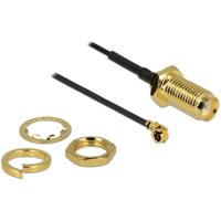 Delock WiFi-antenne Aansluitkabel [1x SMA-bus - 1x IPEX-stekker] 0.05 m Zwart