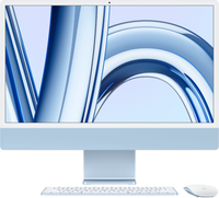 Apple iMac Apple M M3 59,7 cm (23.5") 4480 x 2520 Pixels 8 GB 512 GB SSD Alles-in-één-pc macOS Sonoma Wi-Fi 6E (802.11ax) Blauw - thumbnail