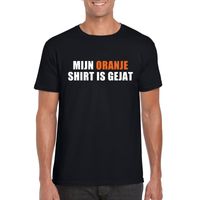 Mijn oranje shirt is gejat t-shirt zwart heren