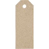 Creativ Company Manilla-labels, afm 3x8 cm, 220 gr, naturel, 20 stuk/ 1 doos