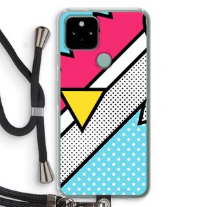 Pop Art #3: Pixel 5 Transparant Hoesje met koord
