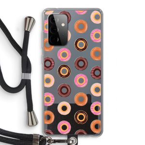 Donuts: Samsung Galaxy A72 5G Transparant Hoesje met koord