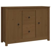 The Living Store Dressoir Grenenhout - 100 x 35 x 74 cm - Honingbruin - thumbnail