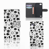 Telefoonhoesje met Naam LG Q6 | LG Q6 Plus Silver Punk - thumbnail