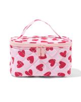 HEMA Toilettas 10x16cm hartjes