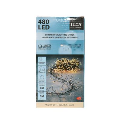 Luca Lighting Clusterverlichting - 480 led lampjes - warm wit - 300 cm - kerstverlichting
