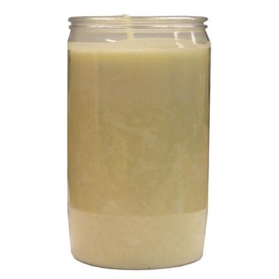 Grafkaars/gedenklicht - wit - 6 x 10 cm - 9 dagen brandtijd