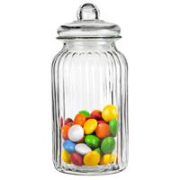 Alessandro Snoeppot/voorraadpot - met deksel - luchtdicht - glas - 1300 ml - D11 x H22 cm