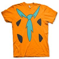 The Flintstones verkleed t-shirt oranje voor heren - thumbnail