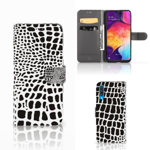 Samsung Galaxy A50 Telefoonhoesje met Pasjes Slangenprint