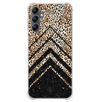 Samsung Galaxy A14 shockproof hoesje - Chevron luipaard